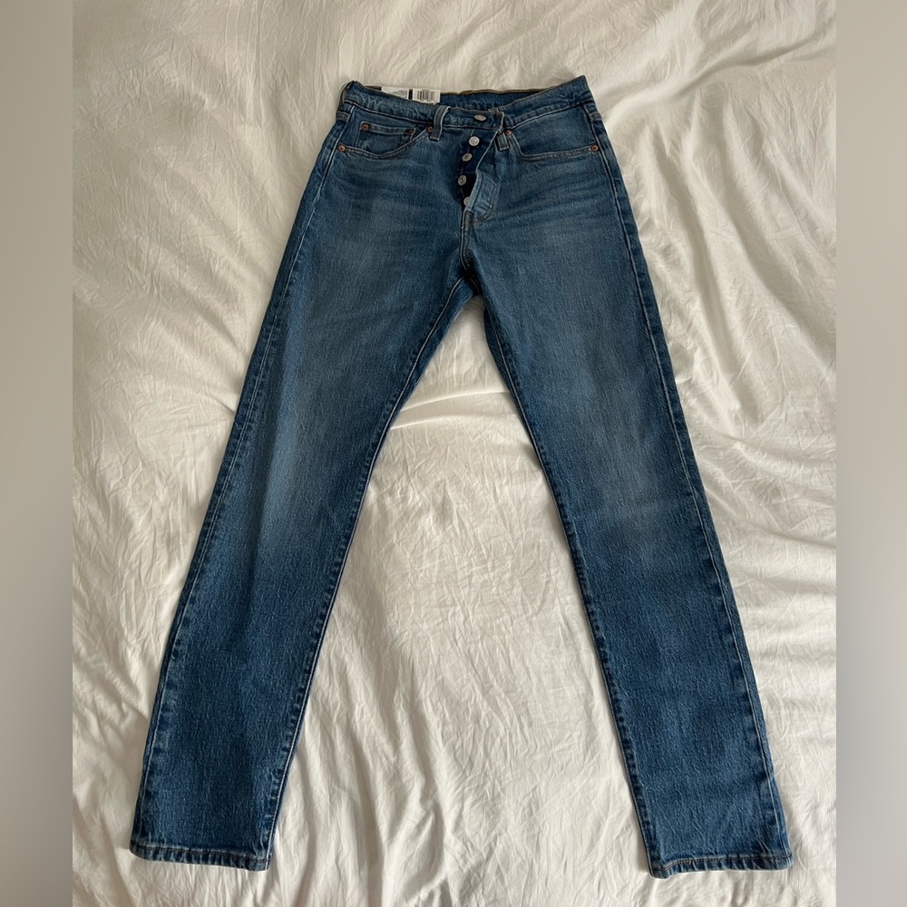 501 Levi high waisted skinny jeans